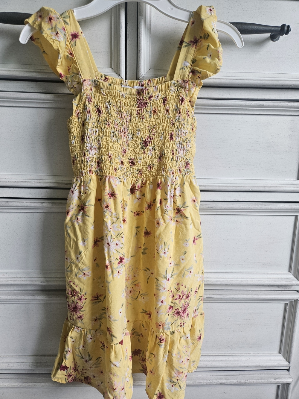 The Children's Place Yellow Floral Smocked Sundress
